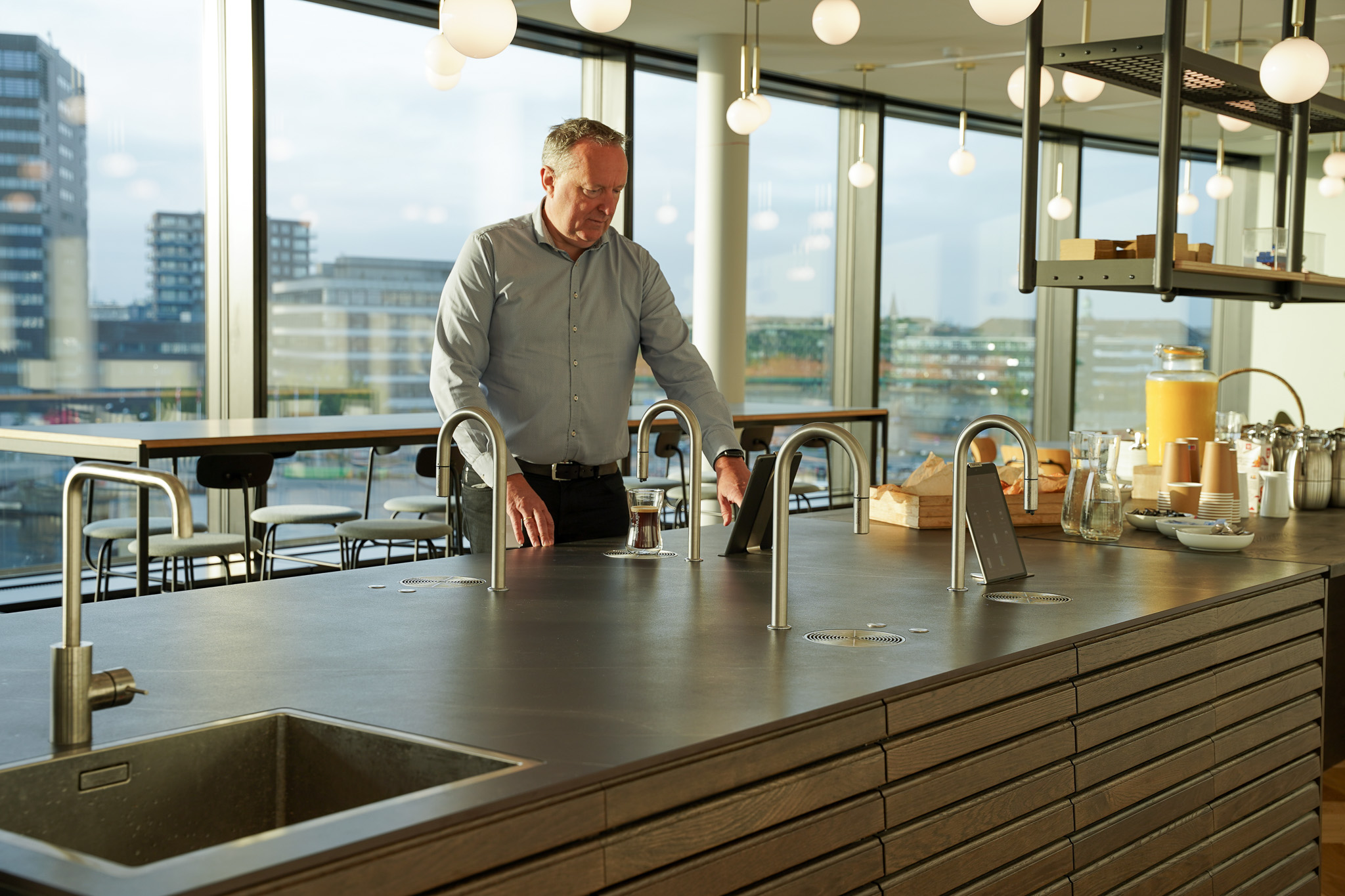 DFDS kommerciel TopBrewer kaffemaskine i lounge